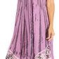 Sakkas Alexis Embroidered Long Sleeveless Floral Caftan Dress / Cover Up
