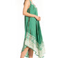 Sakkas Alexis Embroidered Long Sleeveless Floral Caftan Dress / Cover Up
