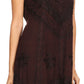 Sakkas Sudha Stonewash Embroidery Mid Length Adjustable dress