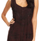 Sakkas Sudha Stonewash Embroidery Mid Length Adjustable dress