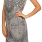 Sakkas Sudha Stonewash Embroidery Mid Length Adjustable dress
