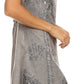 Sakkas Sudha Stonewash Embroidery Mid Length Adjustable dress