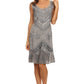 Sakkas Sudha Stonewash Embroidery Mid Length Adjustable dress