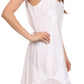 Sakkas Sudha Stonewash Embroidery Mid Length Adjustable dress