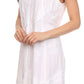 Sakkas Sudha Stonewash Embroidery Mid Length Adjustable dress