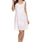 Sakkas Sudha Stonewash Embroidery Mid Length Adjustable dress
