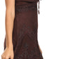 Sakkas Lacey Stonewashed Embroidered Silver Threaded Spaghetti Strap Dress