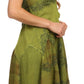Sakkas Lacey Stonewashed Embroidered Silver Threaded Spaghetti Strap Dress