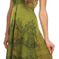 Sakkas Lacey Stonewashed Embroidered Silver Threaded Spaghetti Strap Dress