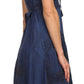 Sakkas Lacey Stonewashed Embroidered Silver Threaded Spaghetti Strap Dress