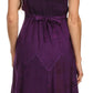 Sakkas Lacey Stonewashed Embroidered Silver Threaded Spaghetti Strap Dress