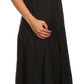 Sakkas Iris Plaid Stonewashed Rayon Embroidered Adjustable Spaghetti Straps Dress