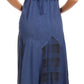 Sakkas Iris Plaid Stonewashed Rayon Embroidered Adjustable Spaghetti Straps Dress