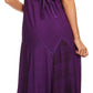 Sakkas Iris Plaid Stonewashed Rayon Embroidered Adjustable Spaghetti Straps Dress