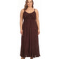 Sakkas Allie Stonewashed Embroidered Adjustable Spaghetti Straps Long Dress