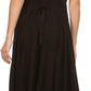 Sakkas Maya Floral Embroidered Sleeveless Button Up Rayon Dress