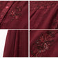 Sakkas Maya Floral Embroidered Sleeveless Button Up Rayon Dress