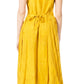 Sakkas Maya Floral Embroidered Sleeveless Button Up Rayon Dress