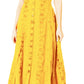 Sakkas Maya Floral Embroidered Sleeveless Button Up Rayon Dress