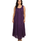 Sakkas Maya Floral Embroidered Sleeveless Button Up Rayon Dress