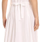 Sakkas Maya Floral Embroidered Sleeveless Button Up Rayon Dress