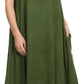 Sakkas Emma Relaxed Fit Scoop Neck Double Layered with Fringe Tank Dress
