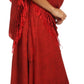 Sakkas Emma Relaxed Fit Scoop Neck Double Layered with Fringe Tank Dress