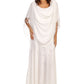 Sakkas Emma Relaxed Fit Scoop Neck Double Layered with Fringe Tank Dress