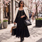 Sakkas Mirabel Stonewashed Corset Style Floral Emboridery Kimono Sleeve Dress