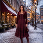 Sakkas Mirabel Stonewashed Corset Style Floral Emboridery Kimono Sleeve Dress