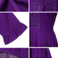 Sakkas Mirabel Stonewashed Corset Style Floral Emboridery Kimono Sleeve Dress