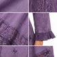 Sakkas Mirabel Stonewashed Corset Style Floral Emboridery Kimono Sleeve Dress