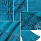 Sakkas Mirabel Stonewashed Corset Style Floral Emboridery Kimono Sleeve Dress