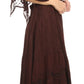 Sakkas Bexley Scoop Neck Bell Sleeve Bohemian Gypsy Embroidered Corset Dress