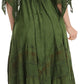Sakkas Bexley Scoop Neck Bell Sleeve Bohemian Gypsy Embroidered Corset Dress