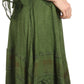 Sakkas Bexley Scoop Neck Bell Sleeve Bohemian Gypsy Embroidered Corset Dress