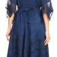 Sakkas Bexley Scoop Neck Bell Sleeve Bohemian Gypsy Embroidered Corset Dress