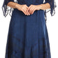 Sakkas Bexley Scoop Neck Bell Sleeve Bohemian Gypsy Embroidered Corset Dress