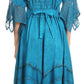 Sakkas Bexley Scoop Neck Bell Sleeve Bohemian Gypsy Embroidered Corset Dress