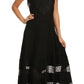 Sakkas Zendaya Stonewashed Rayon Embroidered Floral Vine Sleeveless V-neck Dress