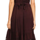 Sakkas Zendaya Stonewashed Rayon Embroidered Floral Vine Sleeveless V-neck Dress