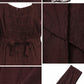 Sakkas Zendaya Stonewashed Rayon Embroidered Floral Vine Sleeveless V-neck Dress