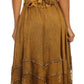 Sakkas Zendaya Stonewashed Rayon Embroidered Floral Vine Sleeveless V-neck Dress