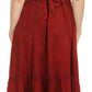 Sakkas Zendaya Stonewashed Rayon Embroidered Floral Vine Sleeveless V-neck Dress