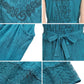 Sakkas Zendaya Stonewashed Rayon Embroidered Floral Vine Sleeveless V-neck Dress