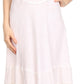 Sakkas Zendaya Stonewashed Rayon Embroidered Floral Vine Sleeveless V-neck Dress