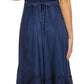 Sakkas Jammeh Stonewashed Embroidery Rayon Adjustable Spaghetti Straps Dress