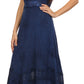 Sakkas Jammeh Stonewashed Embroidery Rayon Adjustable Spaghetti Straps Dress