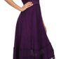 Sakkas Jammeh Stonewashed Embroidery Rayon Adjustable Spaghetti Straps Dress