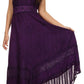 Sakkas Jammeh Stonewashed Embroidery Rayon Adjustable Spaghetti Straps Dress